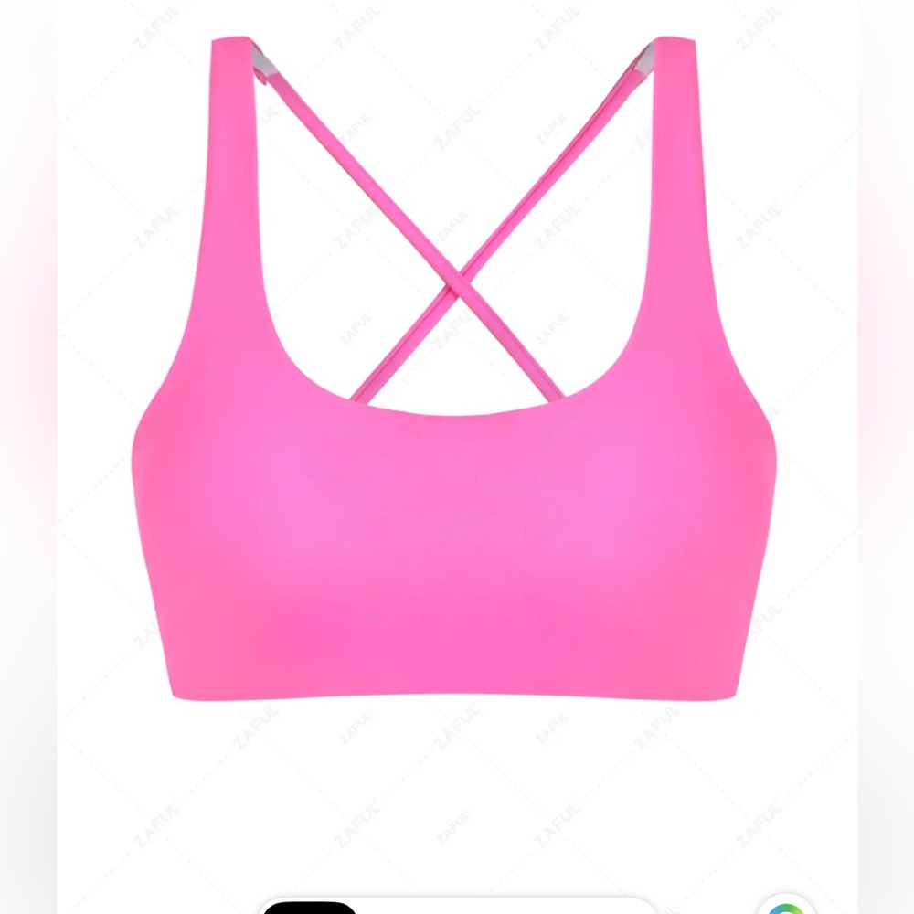 Zaful Neon Pink Bikini Top